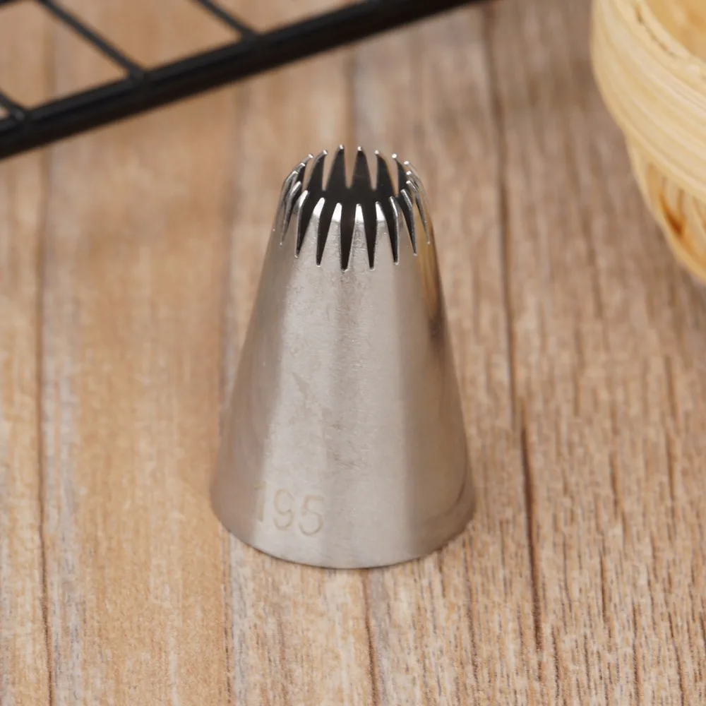 

#195 Cake Decorating Pastry Piping Nozzle Icing Tips Bakeware Kitchen Cookies Tools Stainless Steel