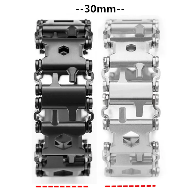 Леди носимых протектора особенности 29 инструментов часы Ссылка Пряжка многофункциональный инструмент Отвертка Ручной цепи поле выживания браслет