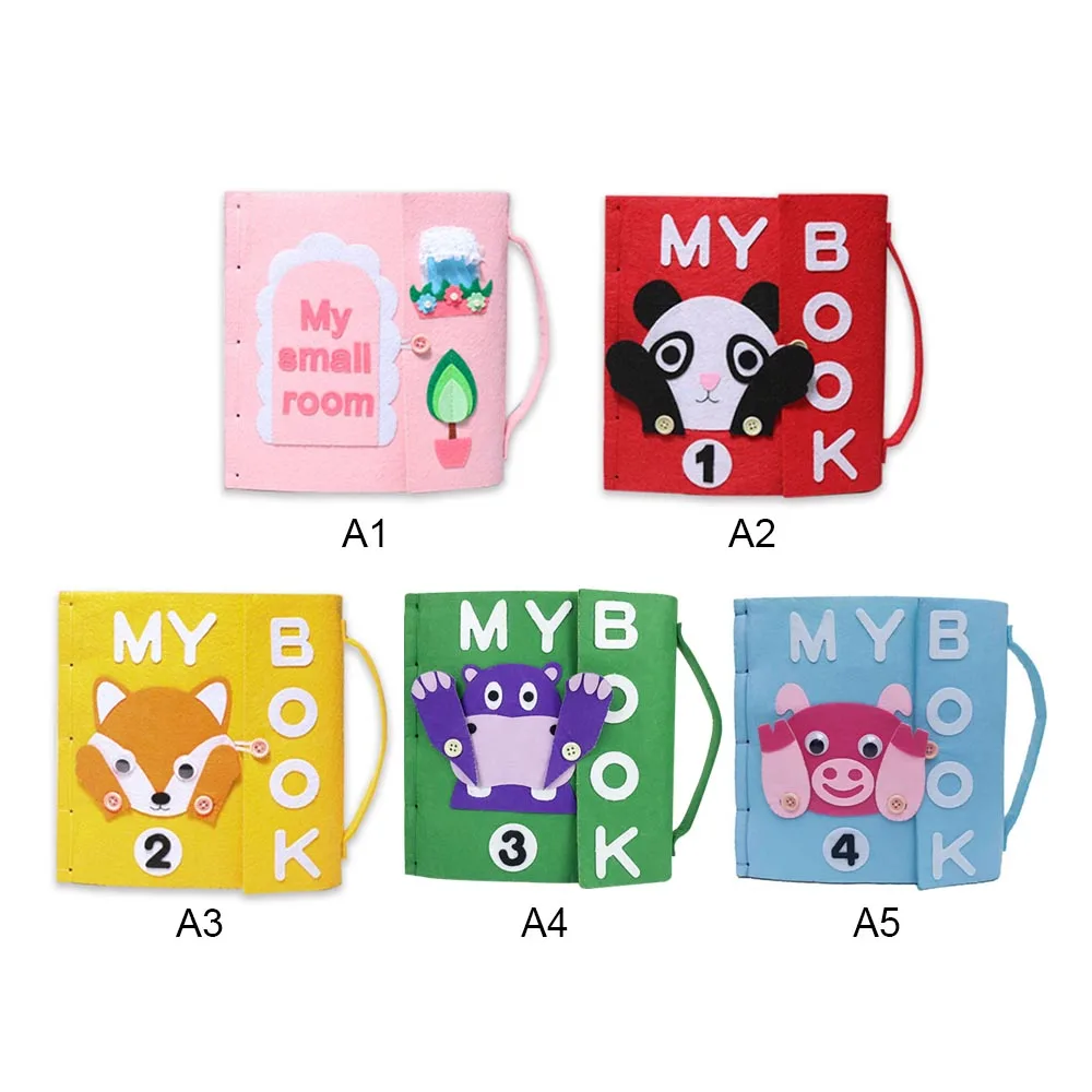 

3D Kid Cloth Book DIY Panting Book Manual Intelligence Puzzle Children Toy Book Early Education Development Reading Book