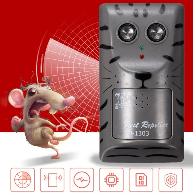 Practical Design Household Double Head Electronic Ultrasonic Pest Control Repeller Mouse Insect Rodent Repeller Tool