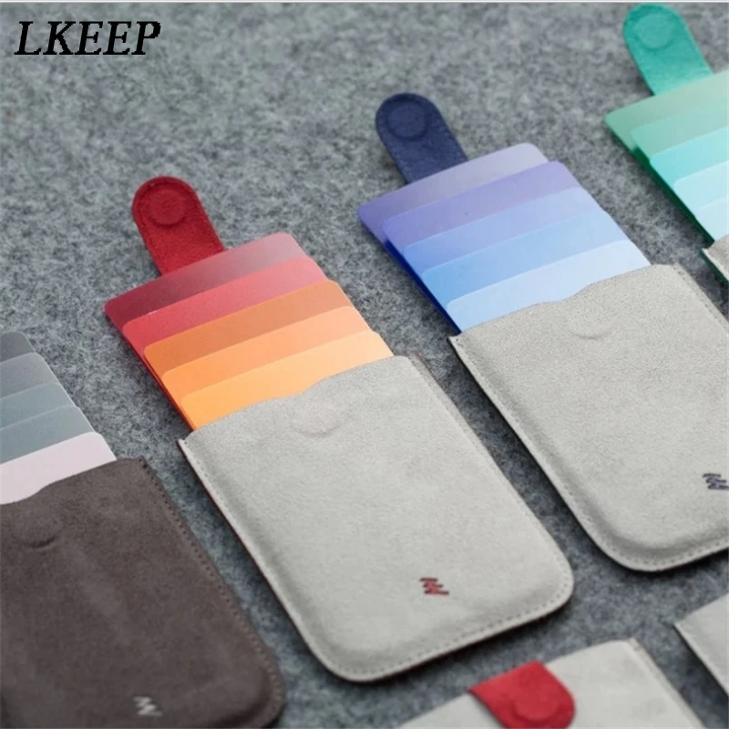 Colorful Gradient Cards Holders Smart Card Men Wallets Money Bags Portable Women Short Purses Credit ID Holder | Багаж и сумки