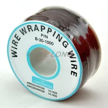 Один рулон коричневый 30AWG обмоточный провод, луженая медь твердая, ПВХ изоляция