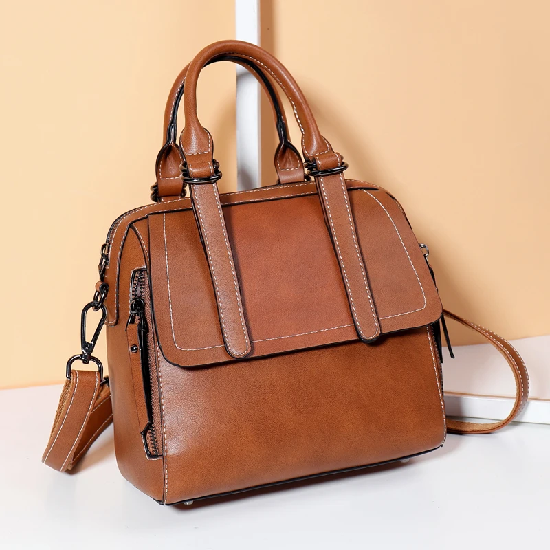 

2018 Fashion Women's Genuine Leather Handbags Luxury Famous Brand Handbags Women Messenger Bags Designer Shoulder Hand Bags X15