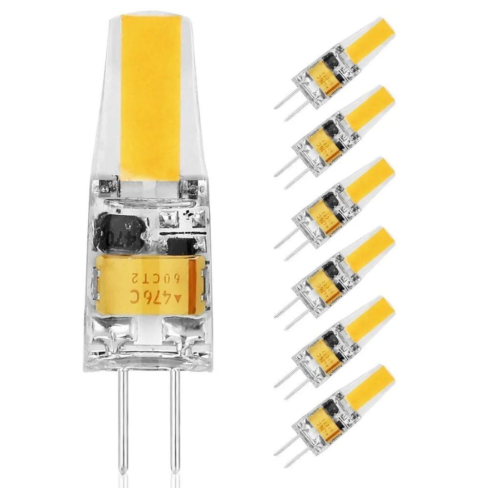 

10 шт., светодиодные галогенные лампы G4 12 В, 20 Вт, 2700 к/4500 к