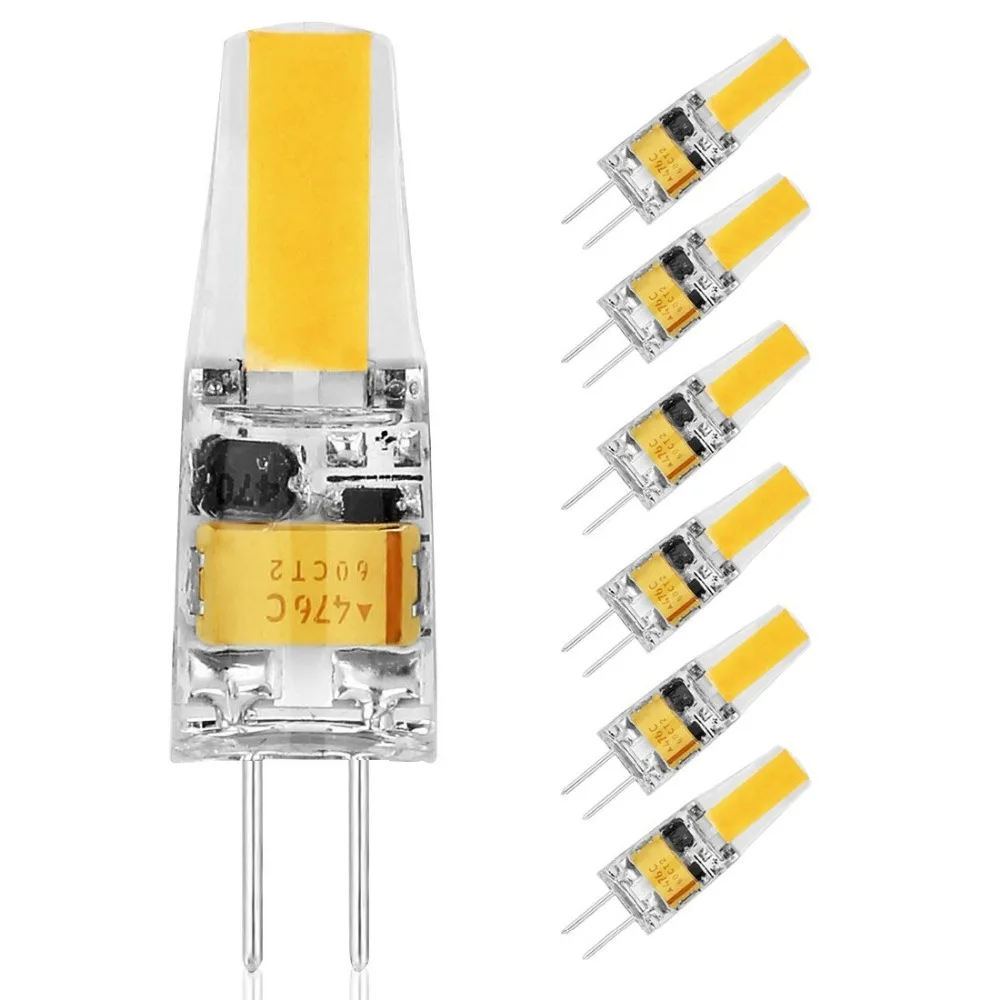 10 шт. светодиодные лампы G4 12 В 20 Вт Сменные галогенные лампы 12 В постоянного тока 2700 к/4500 к теплый белый/белый T3 G4 цоколь светодиодный светильник