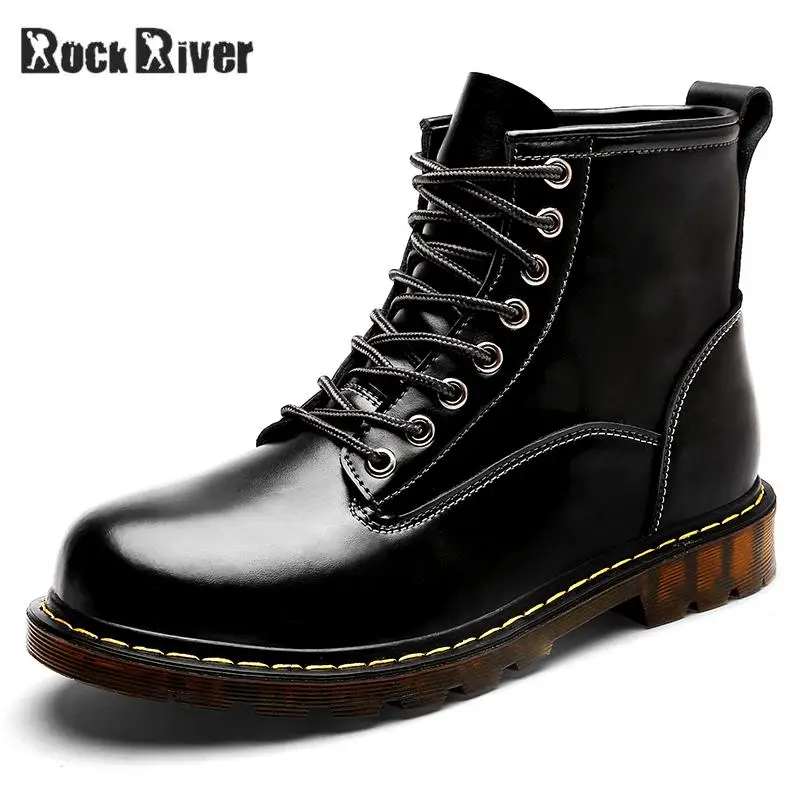 

Retro Genuine Leather Boots Men Ankle Boots Doc Dr Martins Shoes Man Botas Hombre Dr. Martens Boots Dottor Winter Boots Fur Warm