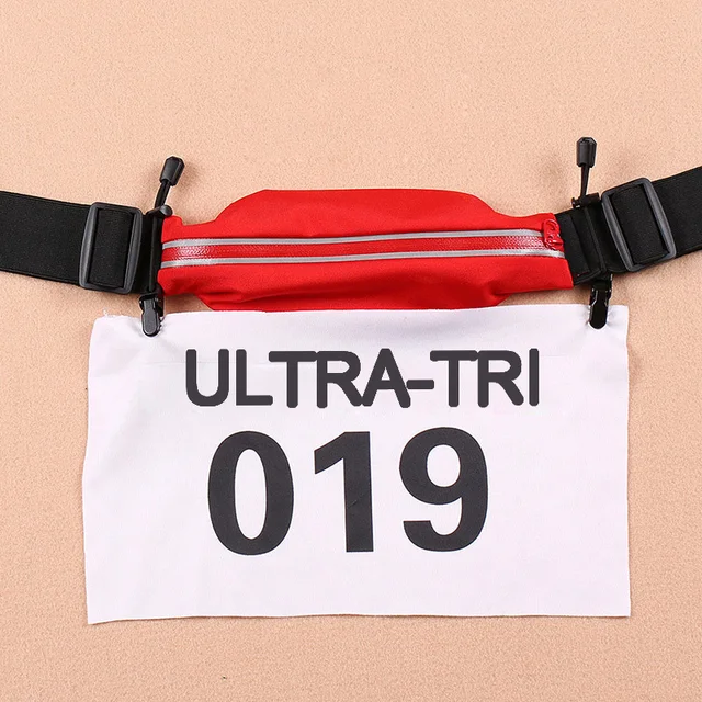 ULTRA-TRI Removable Race Bib Number Fixing Clips Buckles for Marathon Triathlon Running Waist Belt Belly Band 2