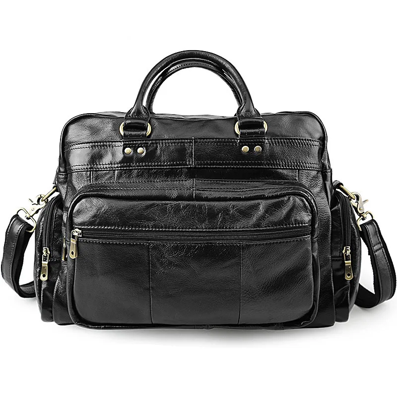 

Fashion leather men's car sewing line loading and unloading handles travel bag large capacity luggage bag oil shoulder bags