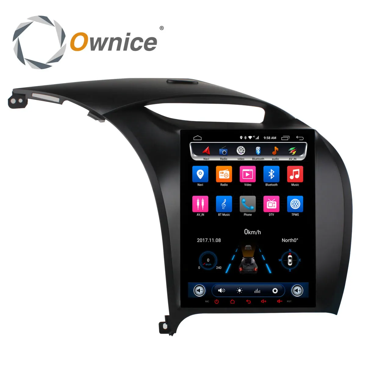 Ownice вертикальный 9 7 &quotAndroid 6 0 Octa Core автомобильный DVD GPS для Kia K3 2013 2016 головное