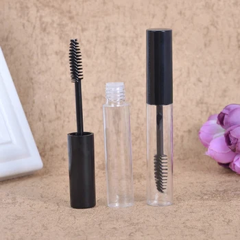 

4ml/10ml Mascara Black Cap Empty Tube Bottle Vial Transparent Eye Makeup Eyelash Cream Funnel Dispenser Pipette Container