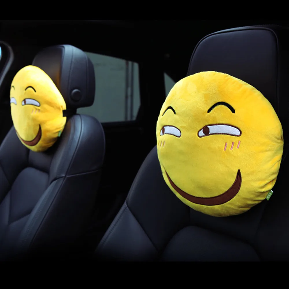 ФЭСТ отправки мультфильм милый автомобиль Веселые озорные Emoji Подушка