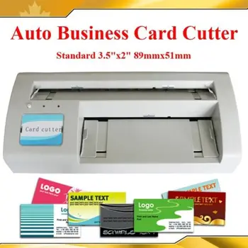 

110V Business Card Cutter Electric Automatic Slitter Free 2000 Templates Paper Card DIY Tool A4 and Letter Size