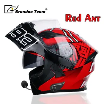 

Motor Built-in Bluetooth Helmet Motorcycle Double Lens Helmets Flip up Motor bike helmet headset BT earphone,free shipping