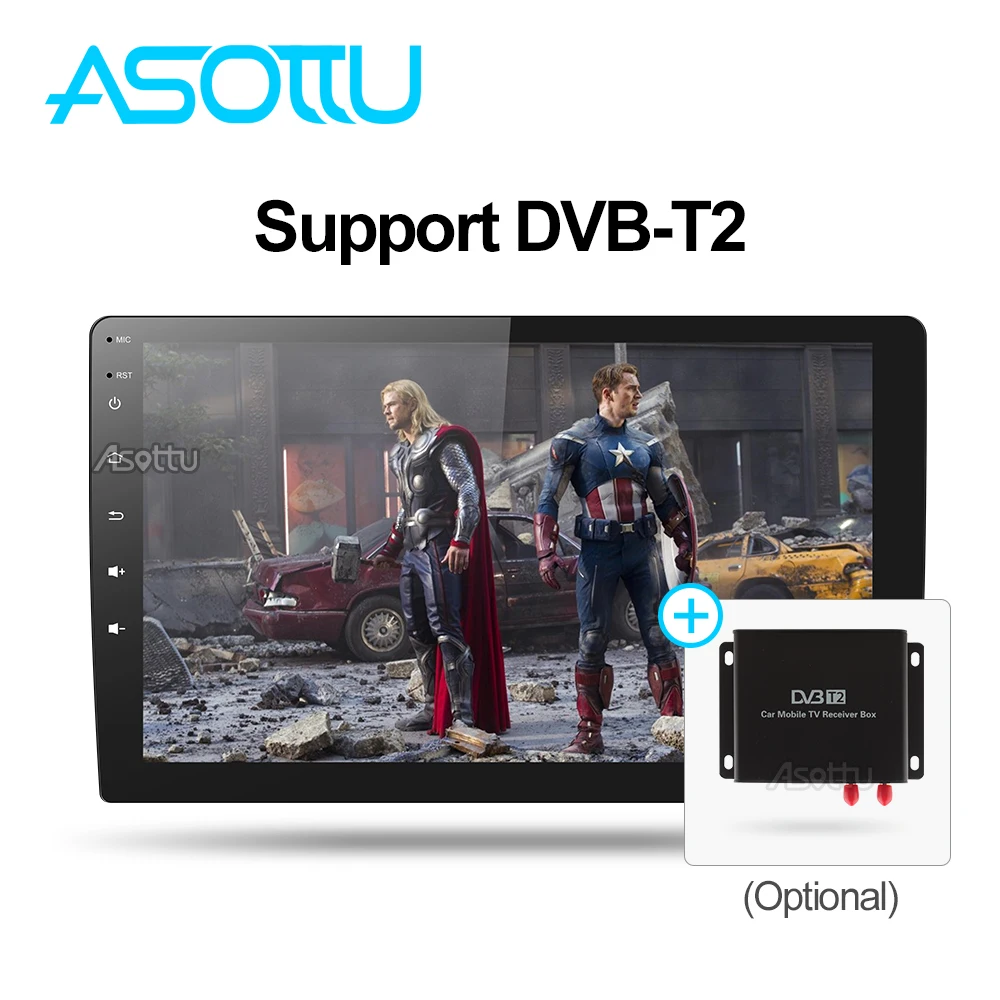 Excellent Asottu 10.1 inch 2G android 8.1 car dvd gps navigation radio video player stereo universal radio car universal multimedia 1 din 4