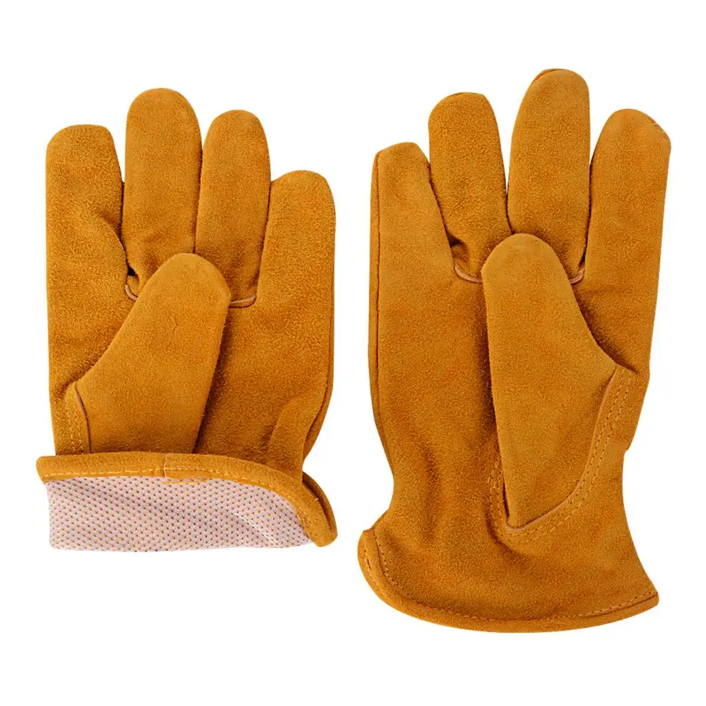 Полный кожаные рабочие перчатки анти-скольжения водитель сад перчатки износостойкие защитные перчатки для механического ремонта