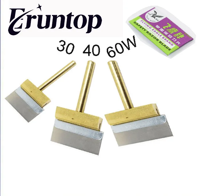 

1set 30W / 40W / 60W Copper T Soldering Iron Tips with free Hot Press for LCD Screen Flex Cable Repair