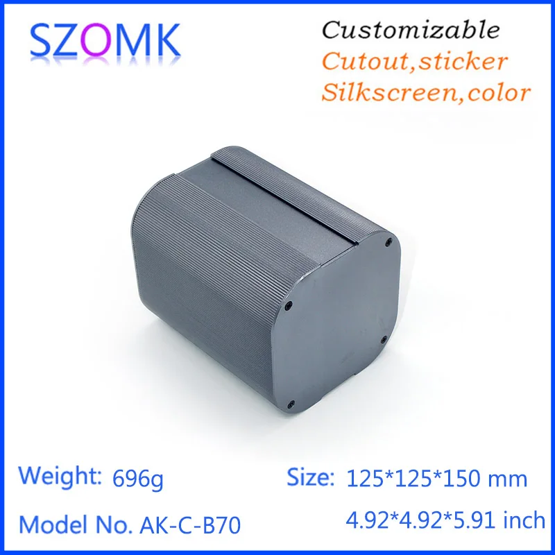 Алюминиевый корпус для прессования звука szomk 125*125*150 мм 1 шт. алюминиевый