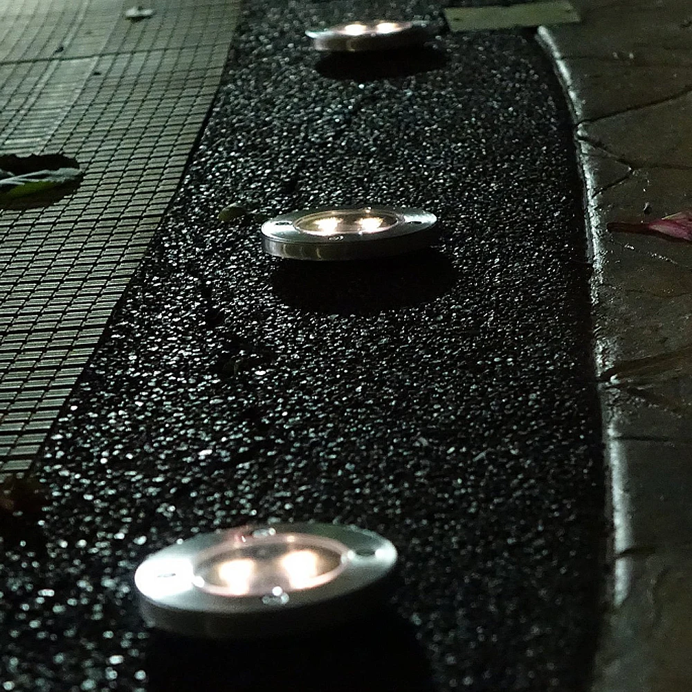 Светильник с питанием от солнечной батареи 2 светодисветодиодный подземный