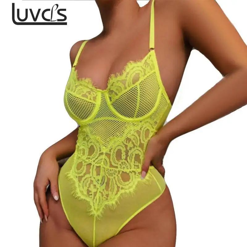 

Sexy V-neck Lingerie Night Dress Sleeveless Women Lingerie Underwear Corset Lace Mesh Sleepwear Nightwear