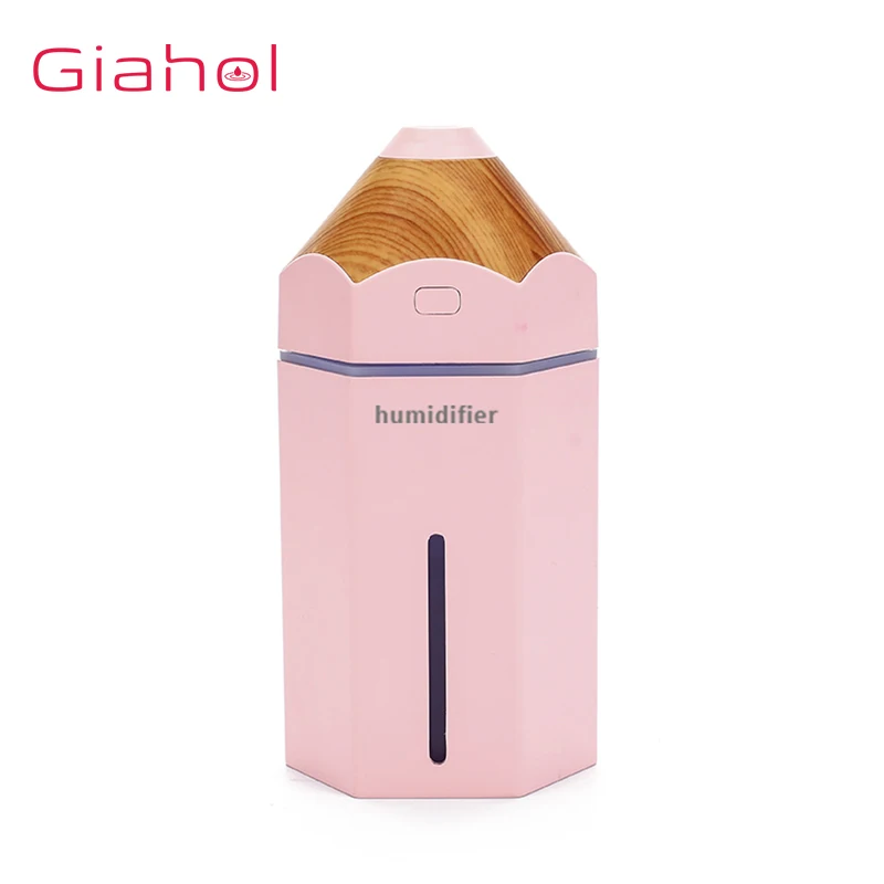 

GIAHOL 230ml USB Mini Portable Cute Pencil Air Humidifier air humidifier for home car with LED Lights Super Mute Aroma Diffuser