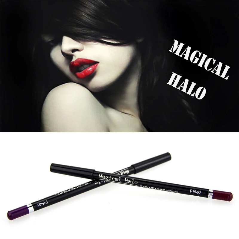 Imported Korea Lipliner pencil Plastic Lip Liner Pencil With Brush 15CM