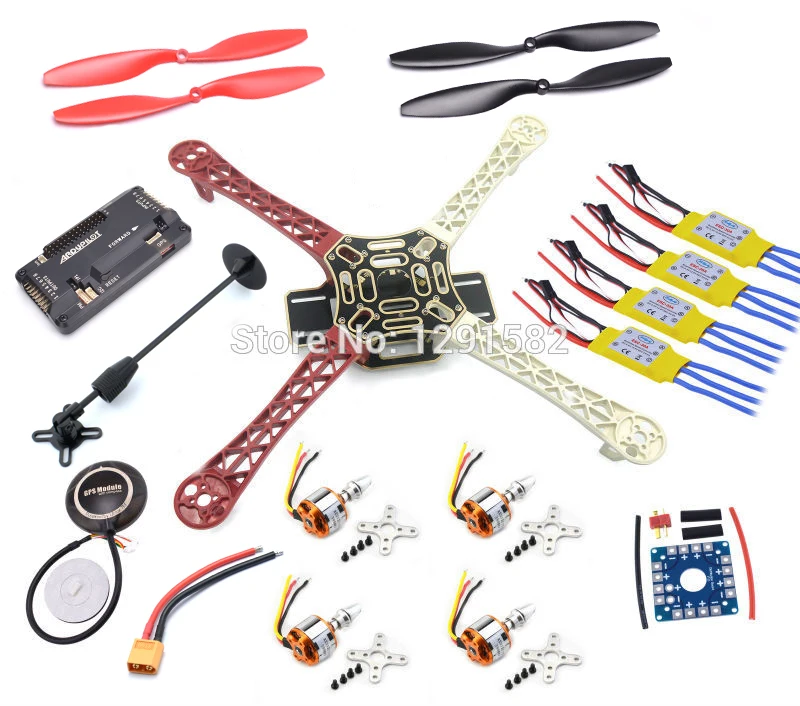 

F450 Quadcopter Kit Frame APM2.8 flight controller board 7M / M8N GPS with compass 2212 1000KV motor 30A ESC 1045 prop