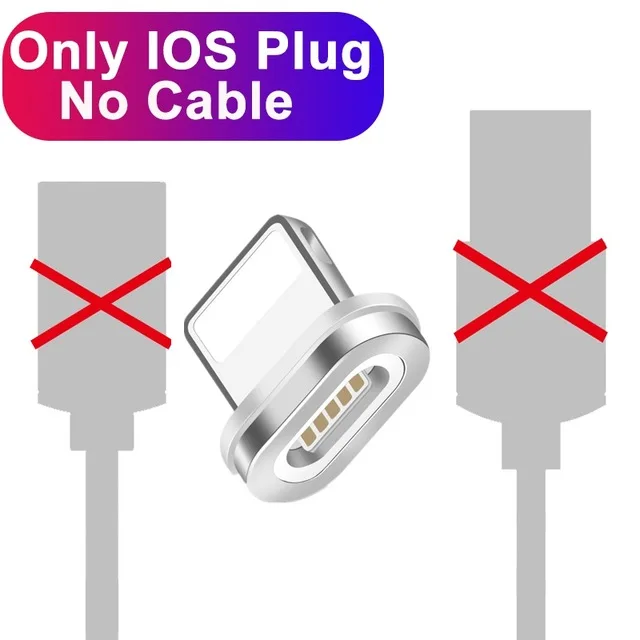 Only For IOS Plug Marjay 3A Магнитный кабель для быстрой зарядки Micro usb type-C кабель для iPhone XR XS samsung S9 S10 Xiaomi huawei USB-C кабель для зарядного устройства - Цвет: Only For IOS Plug