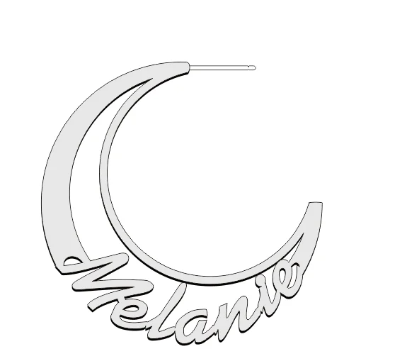 Duoying круглые серьги с именем, серьги-кольца для Etsy, круглые персонализированные серьги с именем на заказ для женщин, подарки