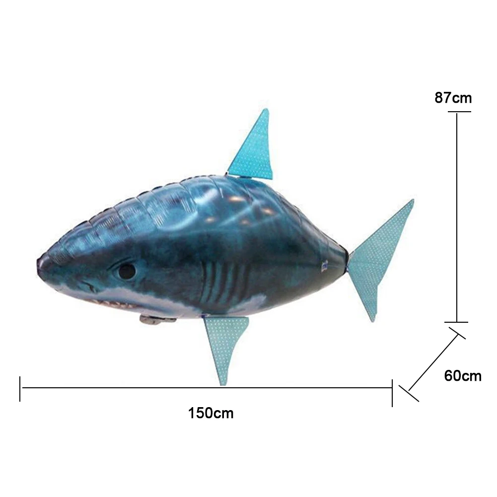 Balões de Peixe Avião de Peixes Presente para Crianças Controle Remoto Voando Tubarão Brinquedo Palhaço Inflável Hélio rc Helicóptero Robô 1pc ar 3 palhaço balões de peixe inflável hélio avião