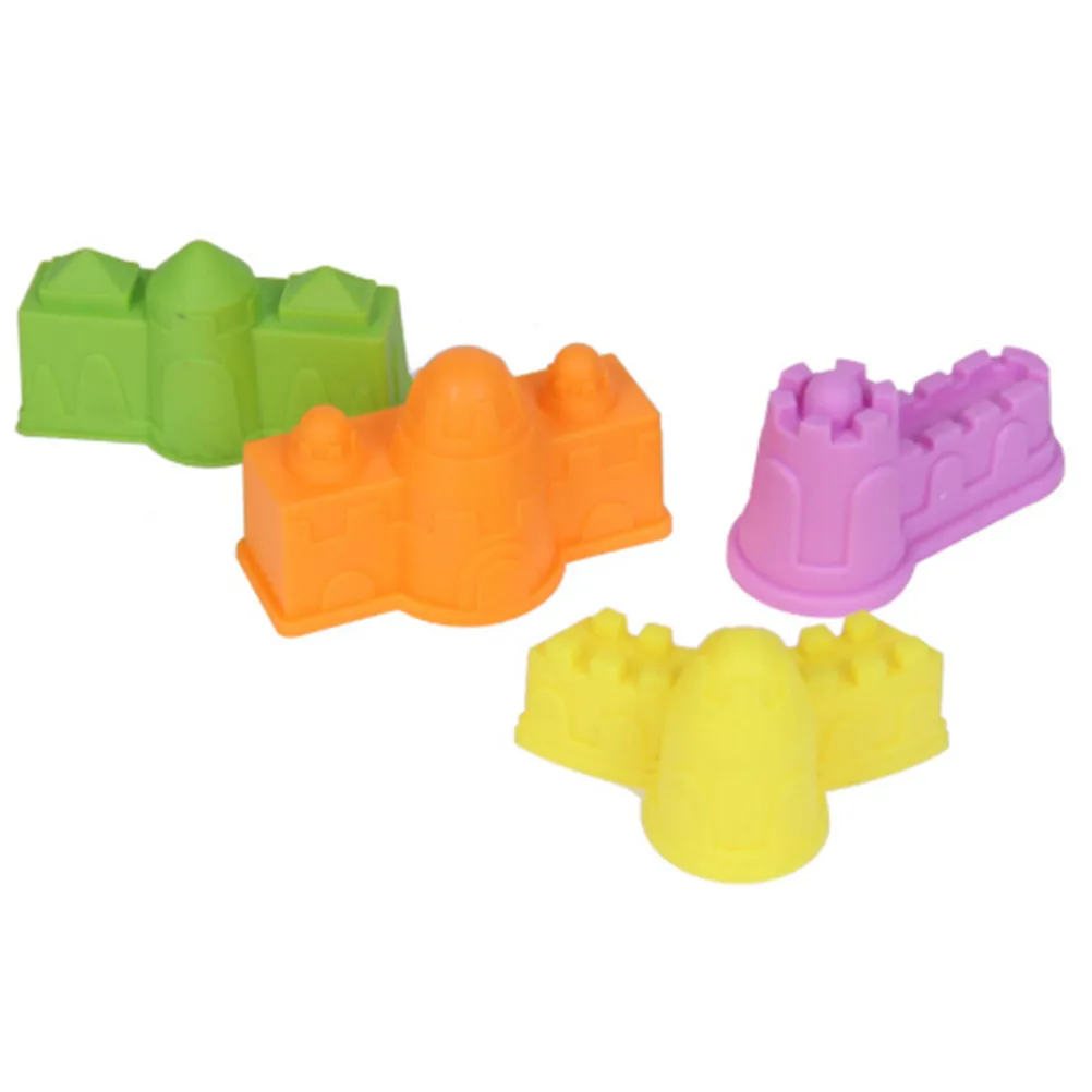 4PCS DIY Educational Toys Indoor Magic Play Sand Castle Models Building Dynamic Clay Model | Игрушки и хобби