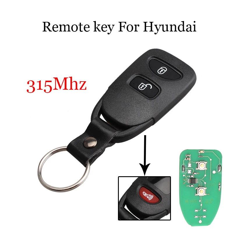 2+ 1 кнопки дистанционного управления 315 МГц, брелок-контроллер флип для hyundai Tucson Santa Fe Elantra 2005-2011 без ключа