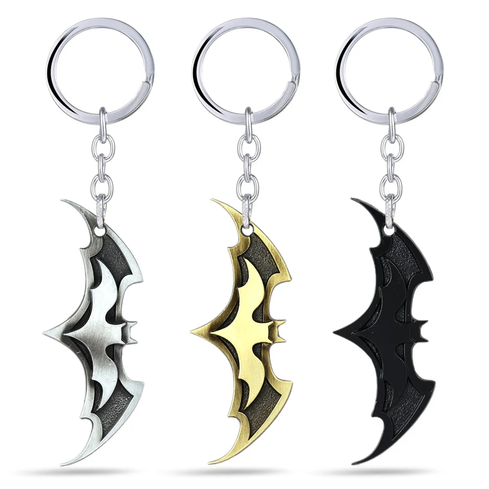 

2018 New Fashion Avenger Union Batman Keychains For Bag Key Holder Charm Hanging Pendant Car Key Chains Key Ring