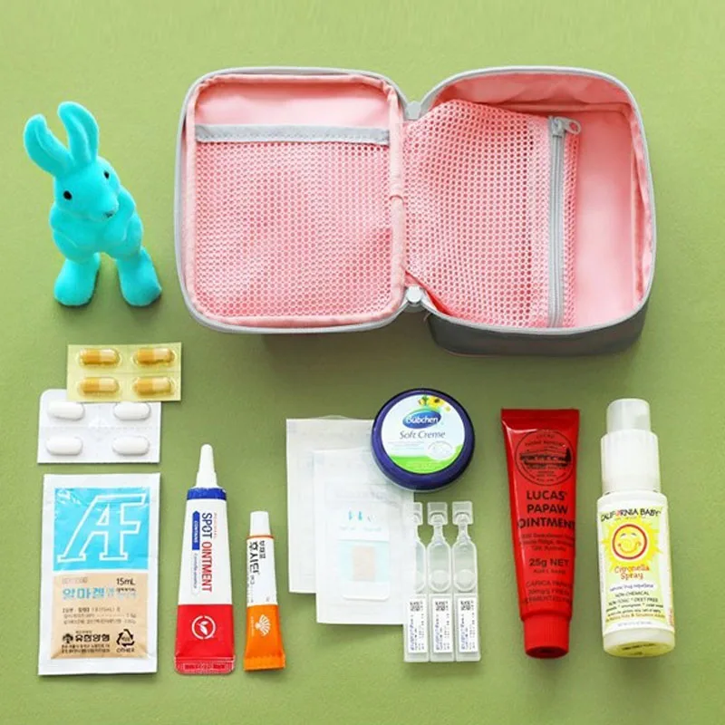 Mini Outdoor First Aid Kit Bag Travel Portable Medicine Package Emergency Kit Bags Medicine Storage Bag Small Organizer