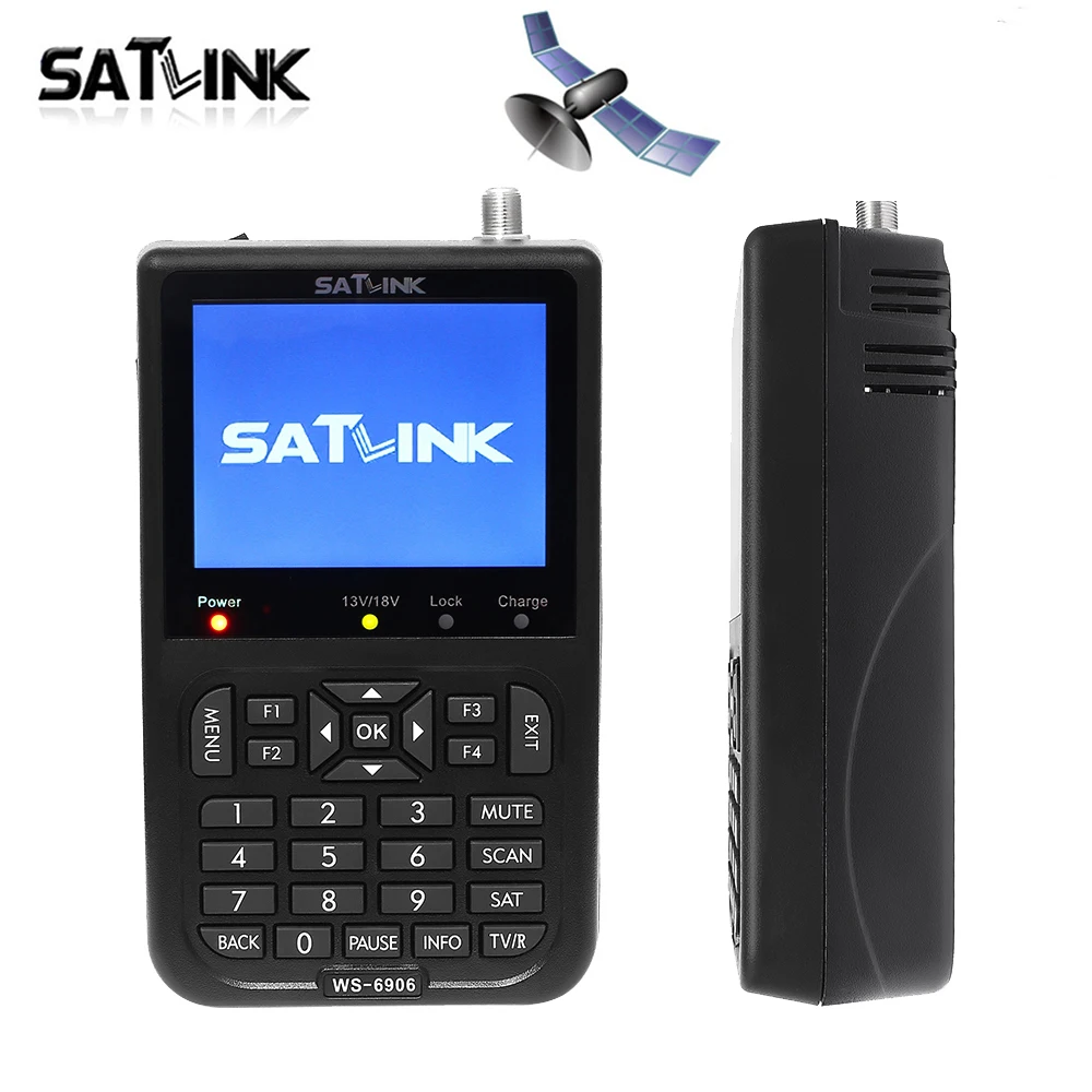 

[Genuine] Satlink WS-6906 satellite meter FTA digital satellite finder 3.5 inch LCD ws 6906 satlink ws6906 SatFinder on hot sale