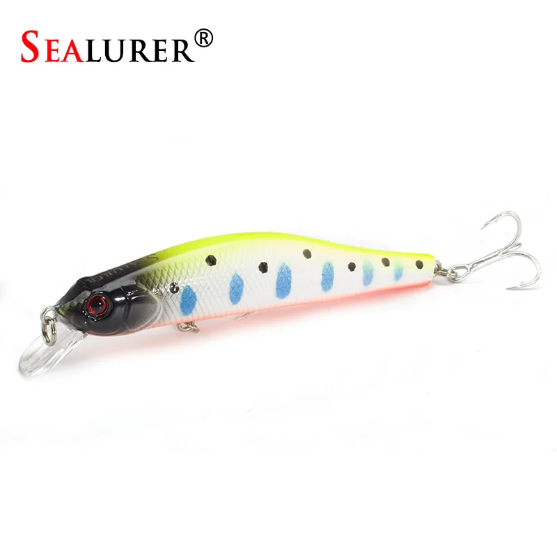 SEALURER محاصر الصيد السحر أسماك عالية الجودة معالجة 100 مللي متر 11.7g Wobblers Crankbait مع 6 # السنانير 3D عيون SEALURER محاصر الصيد السحر أسماك عالية الجودة معالجة 100 مللي متر 11.7g Wobblers Crankbait مع 6 # السنانير 3D عيون