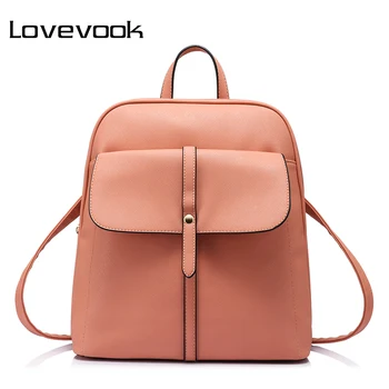 

LOVEVOOK women backpacks for teenage girls schoolbags preppy style Quality Pu Leather female shoulder bag Daypack for Women 2018