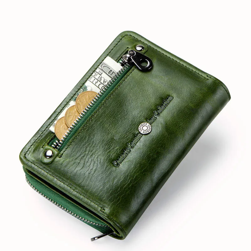 

New Leather Ladies Wallet Fashion Casual Two Fold Wallet Multifunctional Cow Leather Short Wallet