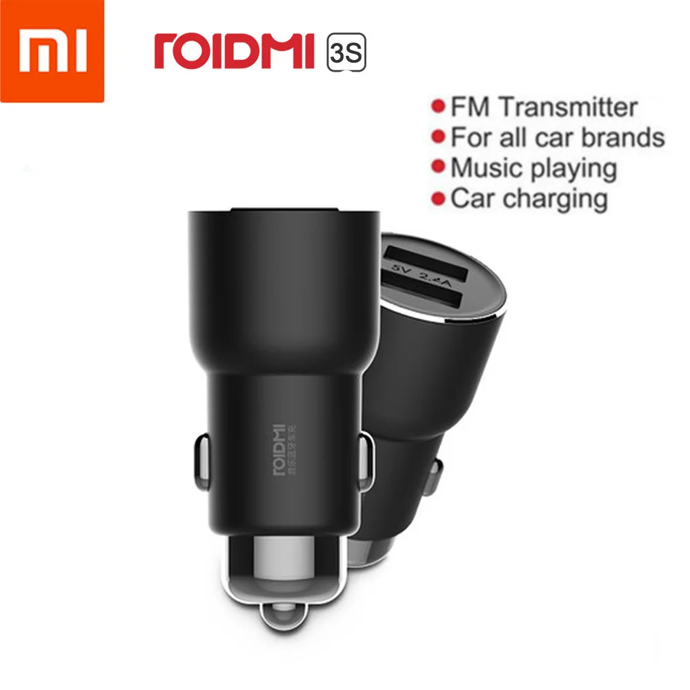 

Xiaomi ROIDMI 3S Bluetooth Car Charger Smart APP For iPhone And Android Control USB Music Player Wireless Dual USB Charger