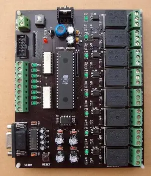 

24V Eight-way Input and Eight-way Output Relay Control Board Industrial Control Board Optical Coupling Isolation MCU Programming