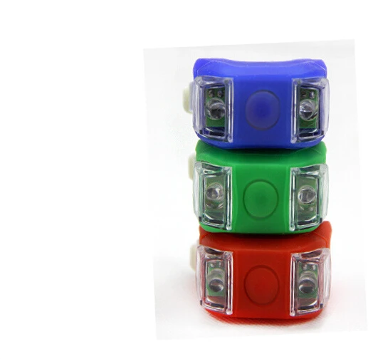 Best 1pcs Mini Waterproof Silicone mountain Bike Light Cycling Beetle Warning lights Front Rear Tail Lamp Bicycle light BL8021 4