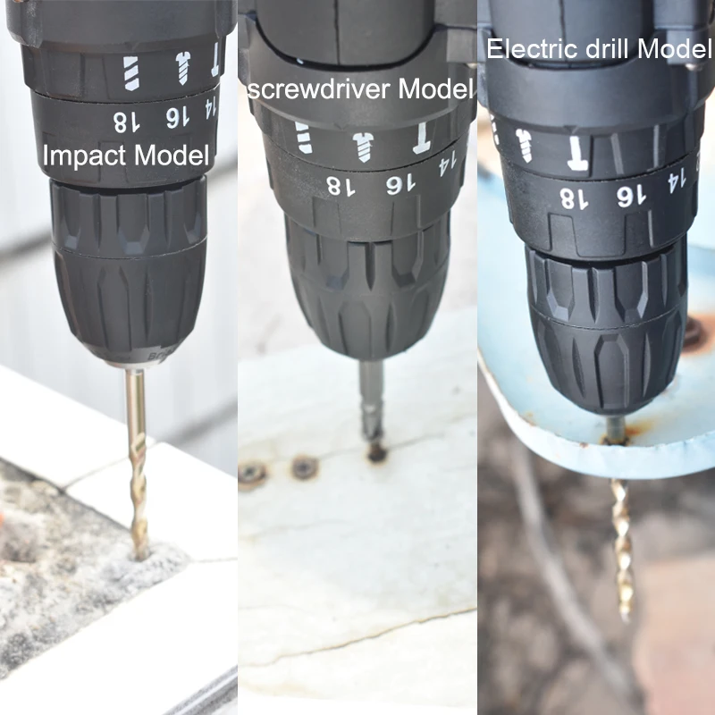 25V Electric Hammer Drill Cordless Drill Electric Screwdriver 2 Battery Impact Drill Home DIY Station Multifuctional Electric 25V Electric Hammer Drill Cordless Drill Electric Screwdriver 2 Battery Impact Drill Home DIY Station Multifuctional Electric