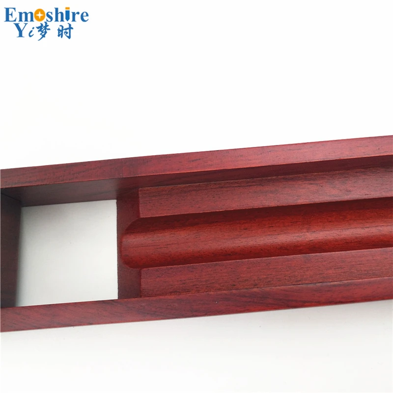 Emoshire Factory outlet safflower pear wood flip pen pen pen box red wood pencil case custom wooden pencil box spot wholesale (3)
