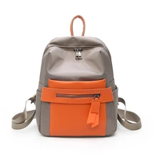 Bookbag Brands Promotion For Promotional On Dropshipping Women Backpack Color Blocking Small Bag High Quality Nylon Daily Brand Bookbag For