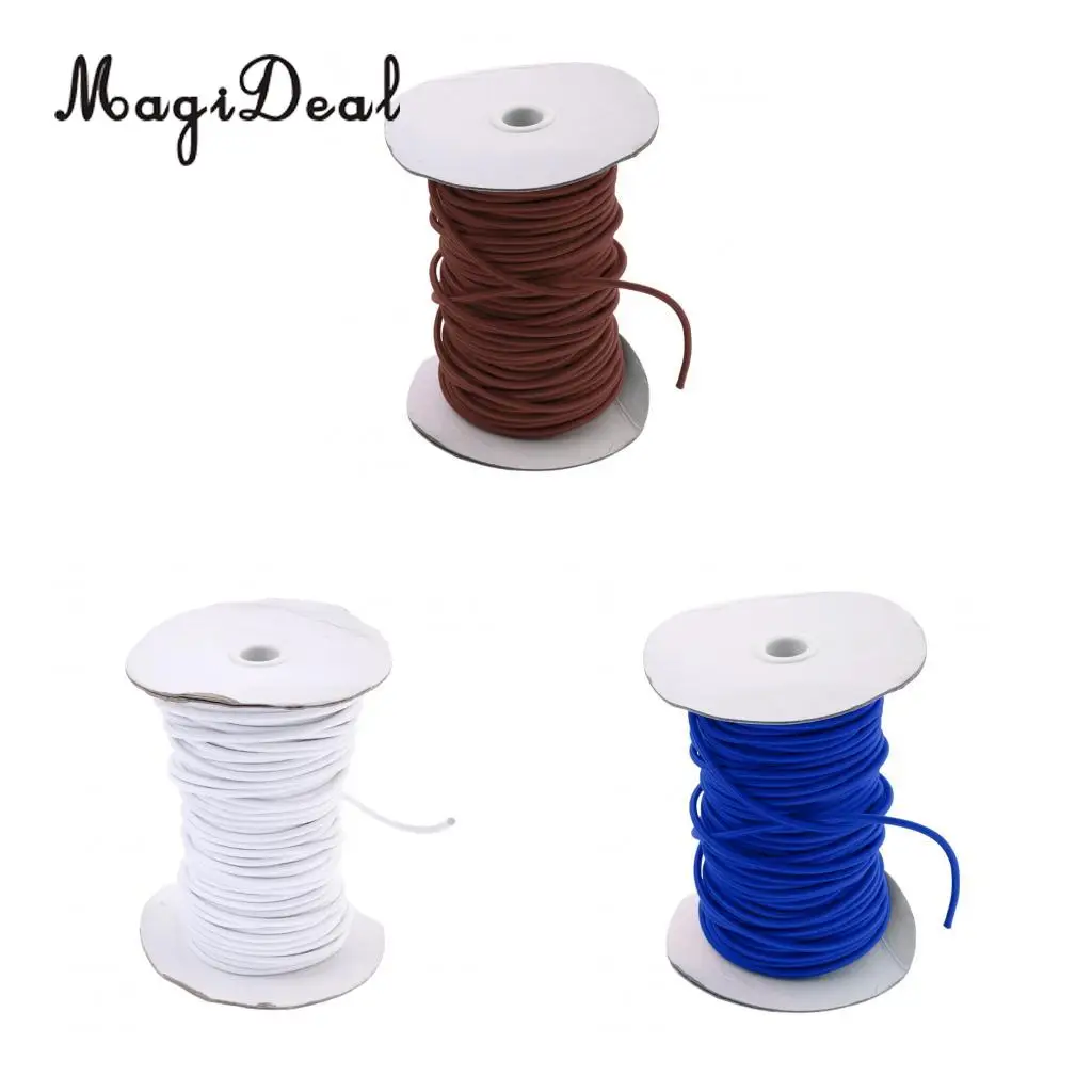 MagiDeal 4mm Heavy Duty Marine Grade Elastic Shock Cord Bungee Rope Tie Down Boat Cover Caravan DIY Craft - Various Length/Color