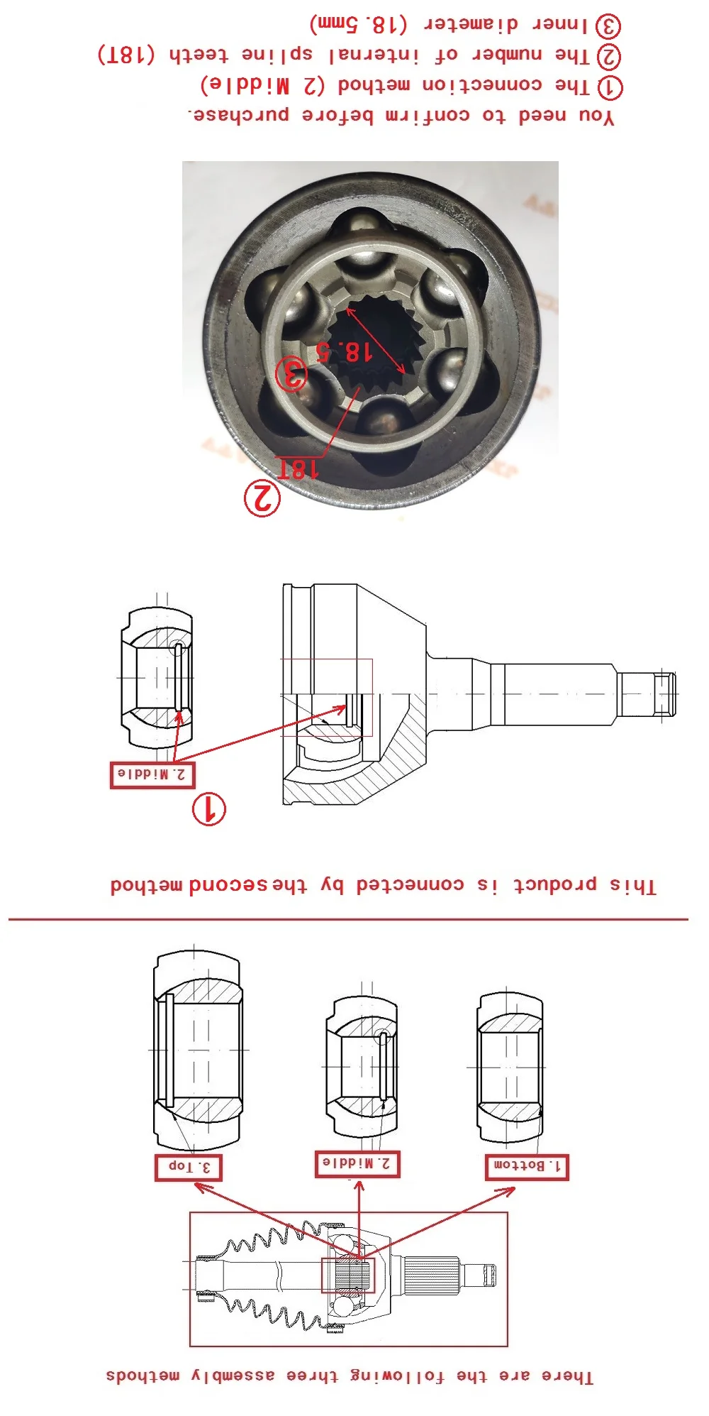 Половинные аксессуары для игрушек CV Joint CV для POLARIS SPORTSMAN 500 800 450 EFI INL SPORTSMAN 700 EFI MV SPORTSMAN X2 500 800 1590372