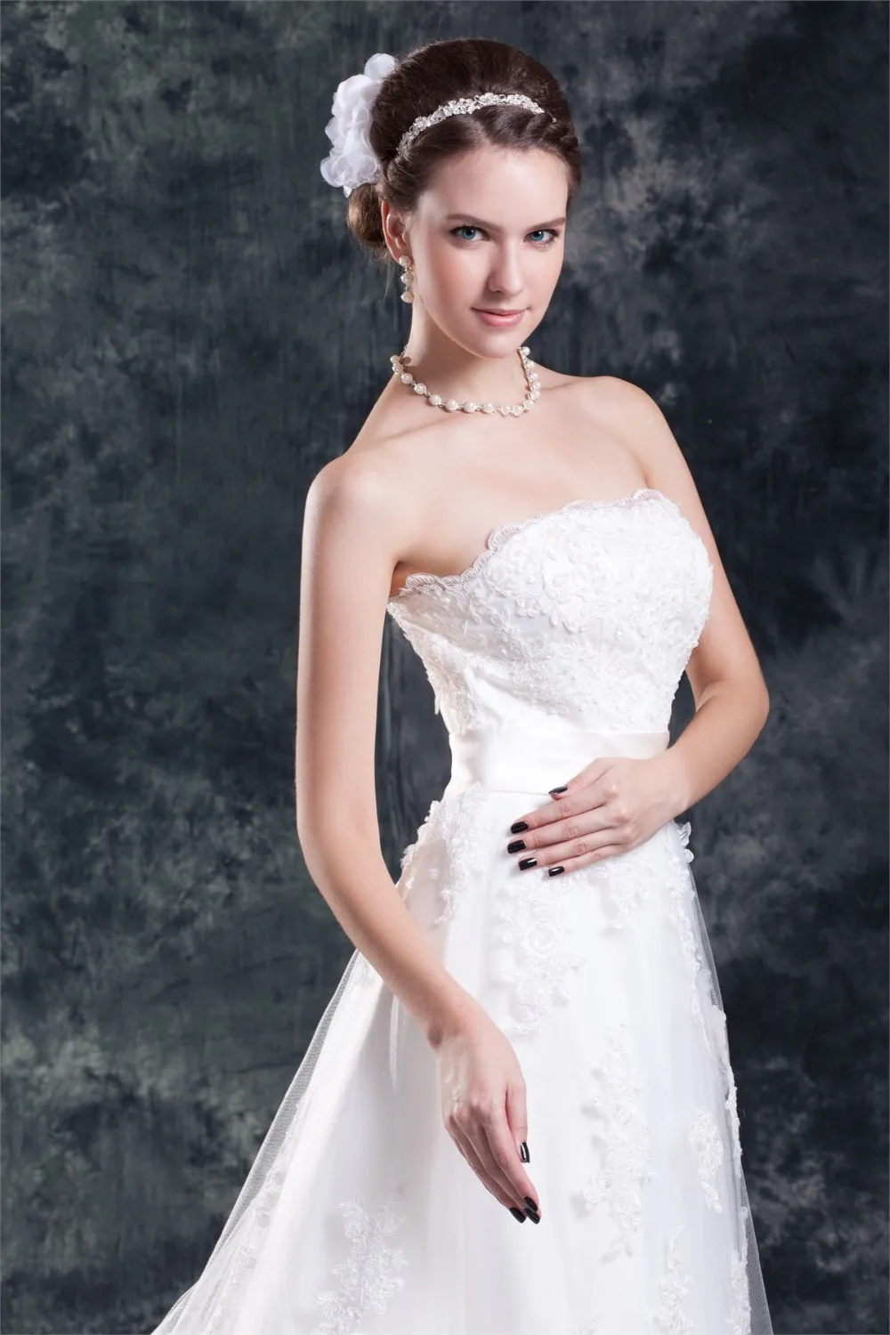 Wonderful-Strapless-A-Line-Sleeveless-Satin-Net-Wedding-Dresses-23099-84045