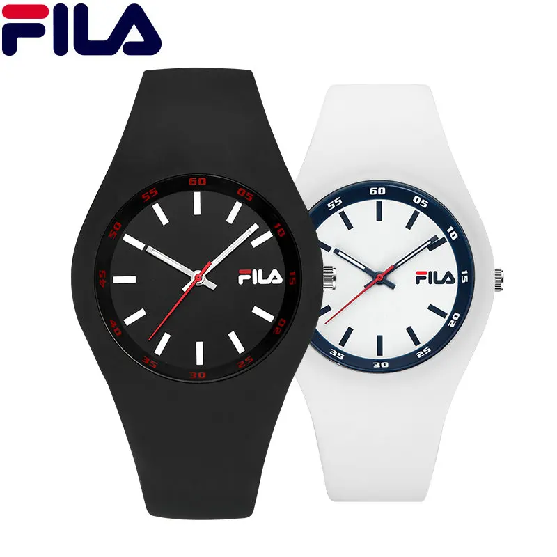 Fila Sports Quartz Watch Top Brand High Quality Casual Simple Style Silicone Strap Women Men Lovers Wrist Watch Fashion 777