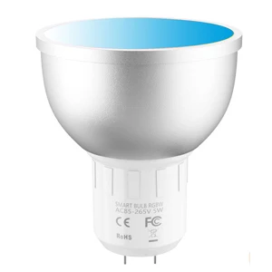 

WIFI Smart GU5.3 Bulb Light RGBW Tuya app Control Dimmable Compatible With Alexa and Google Home Spotlight Lamp 6 Pcs
