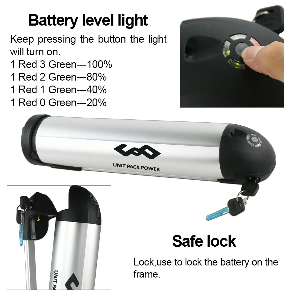 Flash Deal Electric Bicycle 48v 18Ah kettle Lithium ion battery 48V 17.5Ah water bottle eBike Sanyo GA cell li-ion battery 3