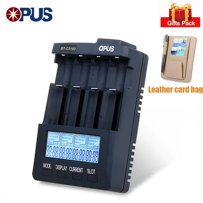 Оригинальный Opus BT C3100 V2.2 интеллектуальный цифровой 4 слота ЖК дисплей Батарея